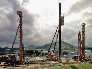Drilling at Shatin Racecourse